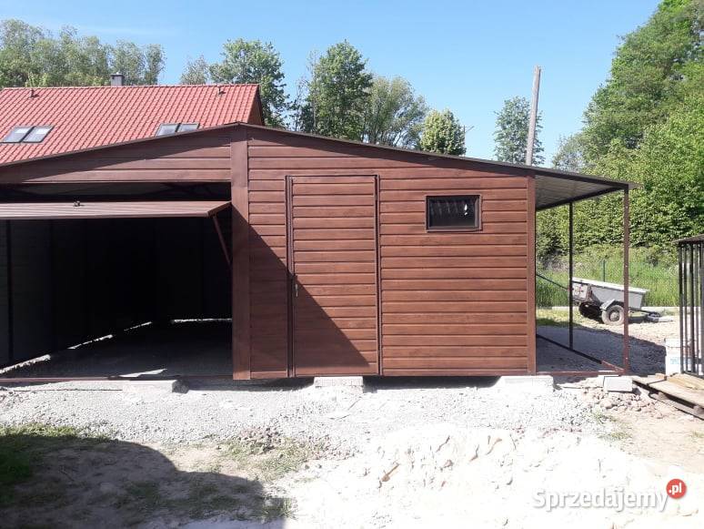 Garaż Blaszany Drewnopodobny Garaże Blaszane dolnośląskie Głogów