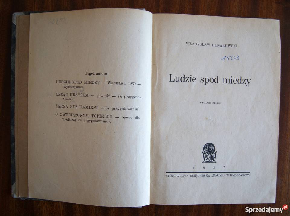 Władysław Dunarowski Ludzie spod miedzy 1947 Parczew