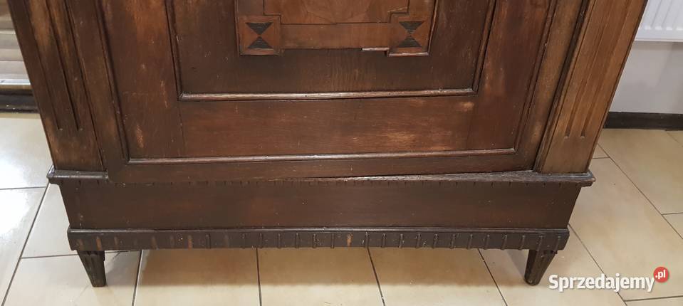 Szafa toruńska barokowa intarsjowany ok 1830 warmińsko-mazurskie