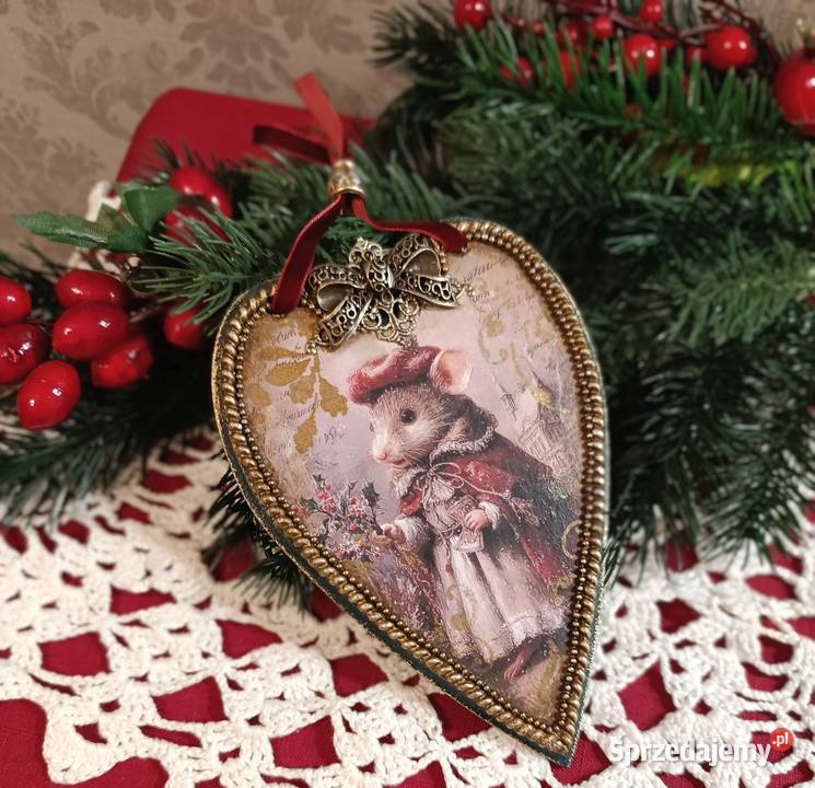 Zawieszka Serce Gwiazdka Boże Narodzenie sprzedam