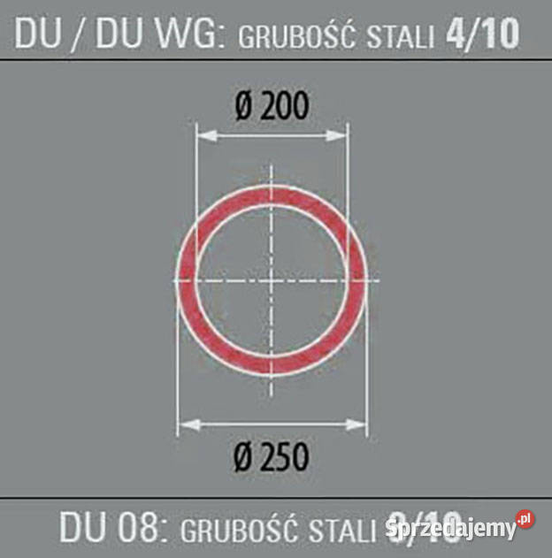 Poujoulat Łącznik teleskopowy ER 20250 200 DU Wrocław sprzedam