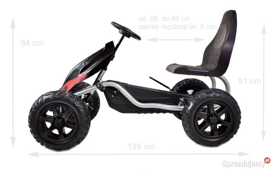 BAWIBUS Olbrzymi GOKART NA PEDAŁY dzieci Dla Dziecka Myszków