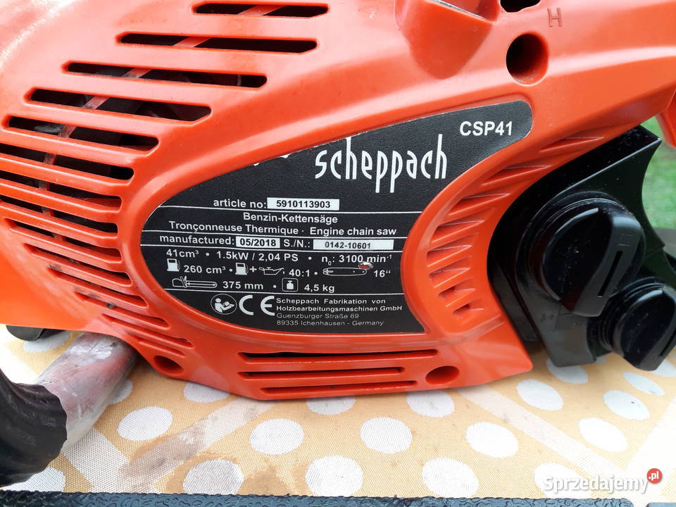 Piła łańcuchowa benzynowa Scheppach CSP41 1400 Miłosław
