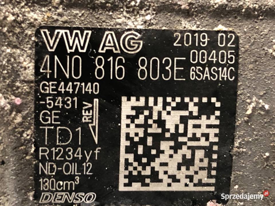 SPRĘŻARKA KLIMATYZACJI AUDI A8 D5 4N0816803E 30 osobowe podkarpackie