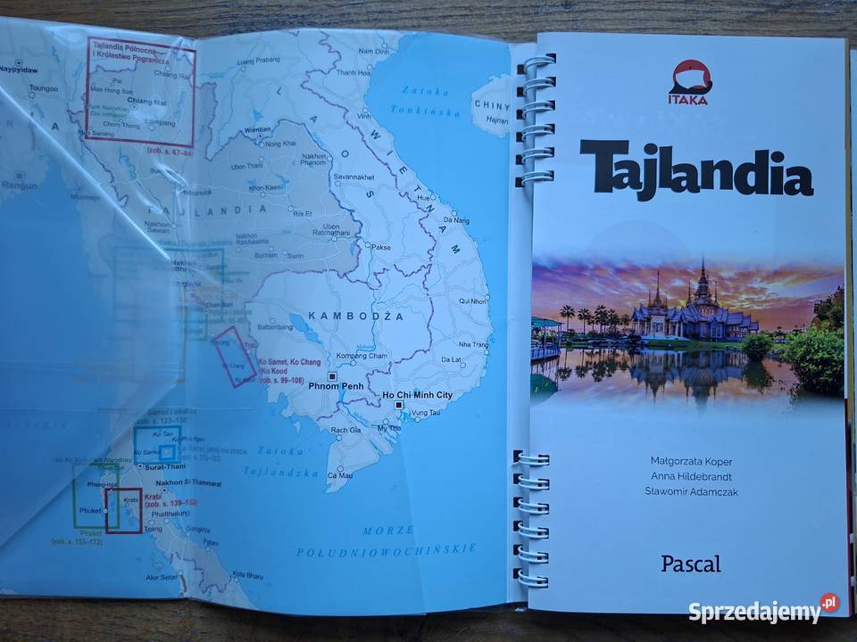Tajlandia Pascal przewodnik rozkładana mapa małopolskie Kraków sprzedam