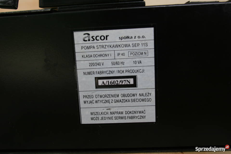 Pompa strzykawkowa Ascor