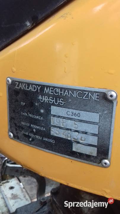 URSUS C360 ORYGINAŁ Pozostałe Rzeczniówek