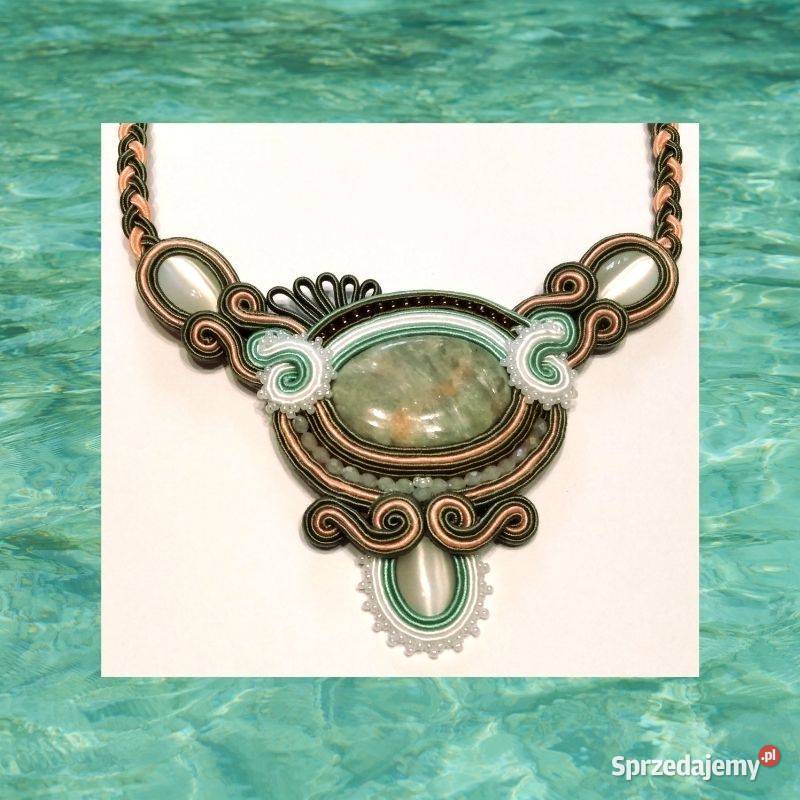 PASTELOWY NASZYJNIK Z KWARCEM SUTASZ Warszawa sprzedam