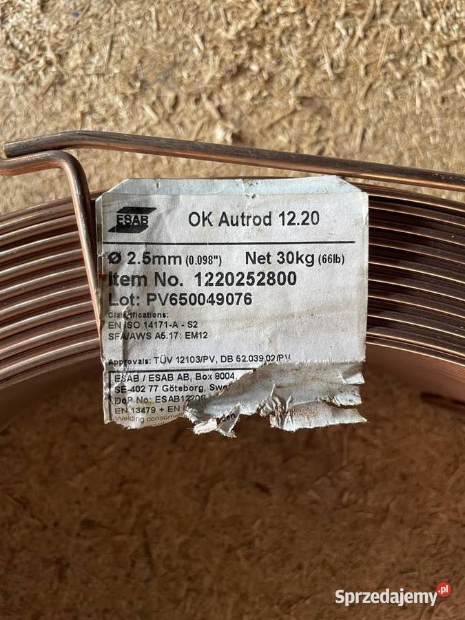 Drut spawalniczy ESAB OK Autorod 316L 32 25 Lidzbark Warmiński