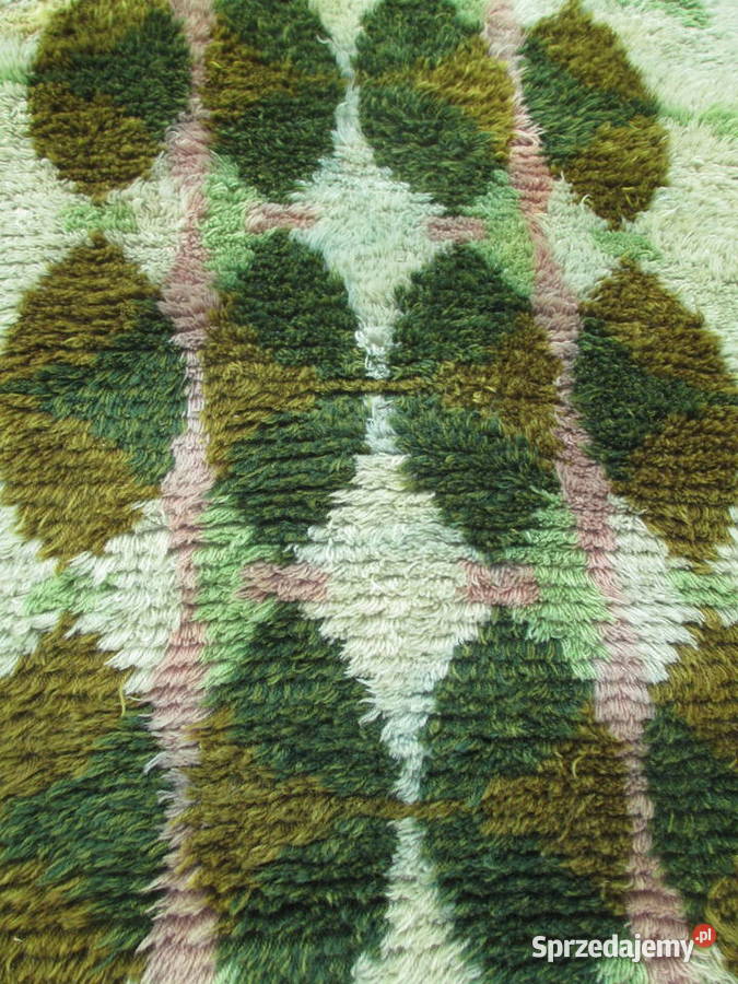 Dywan Rya 180 x 84 Szwecja lata 60 lubelskie Lublin