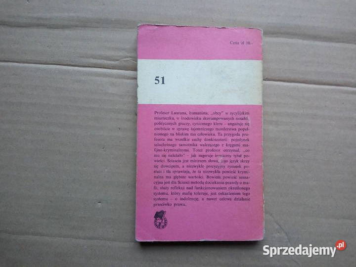 Każdemu co mu się należy mafii Leonardo Sciascia osobowe podlaskie Sokółka sprzedam