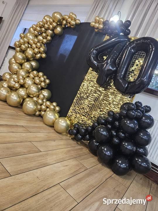 Ścianka balonowa do zdjęć urodziny 18 komunie