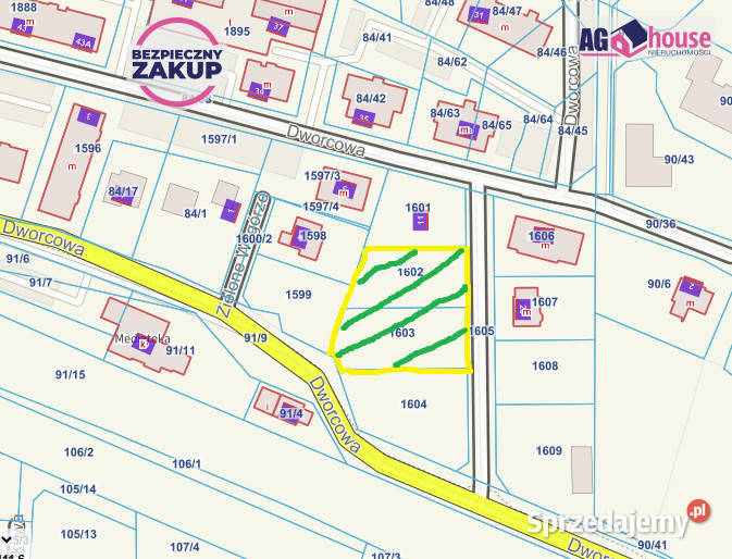 Działka 1915m2 Straszyn Dworcowa Sprzedaż pomorskie sprzedam