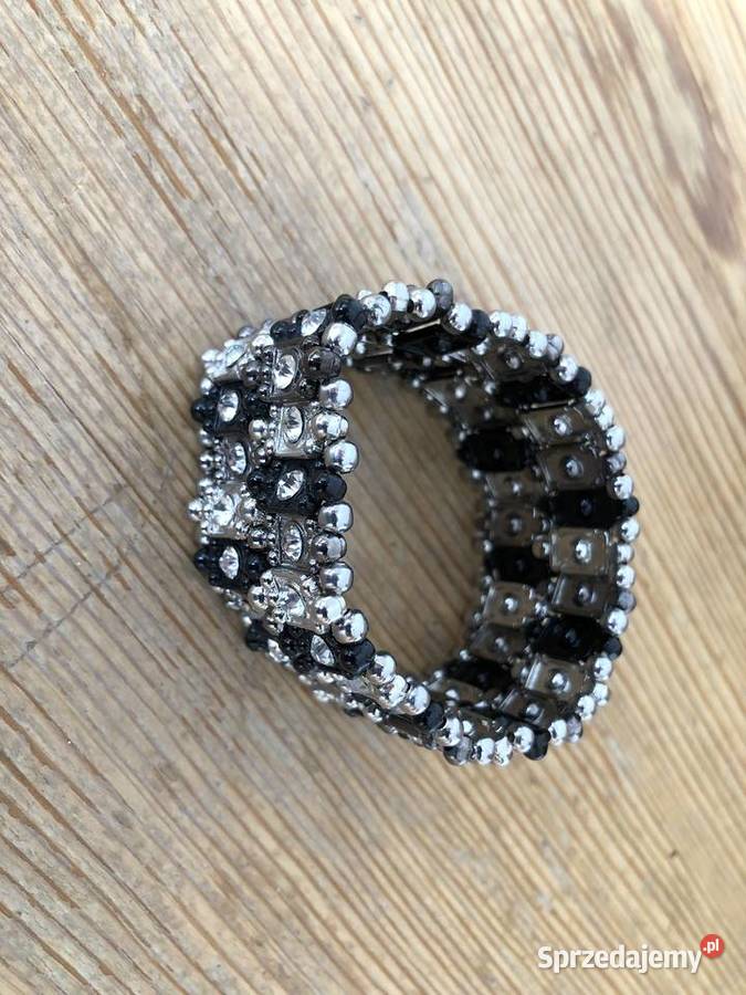 Bransoletka z cyrkonii i koralików srebrnych i Ozdoby Gdańsk
