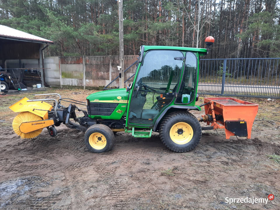 Mini ciągnik JOHN DEERE 4110 4x4 szczotka Korpele