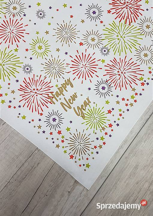 Zestaw 2 serwetek świąteczne nowy na białym tle Boże Narodzenie Chrzanów