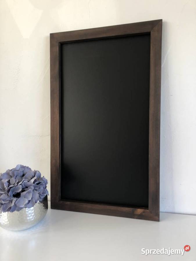 Tablica magnetyczna kredowa drewniana palisander Brzuśnik