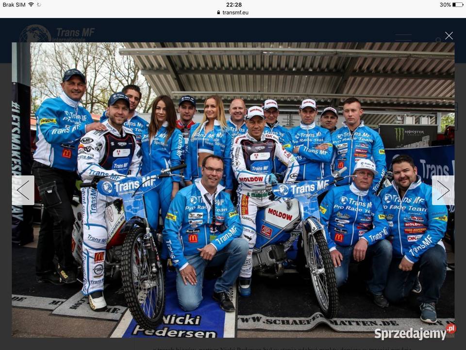 Okulary Trans MF Pro Race Team Żużel