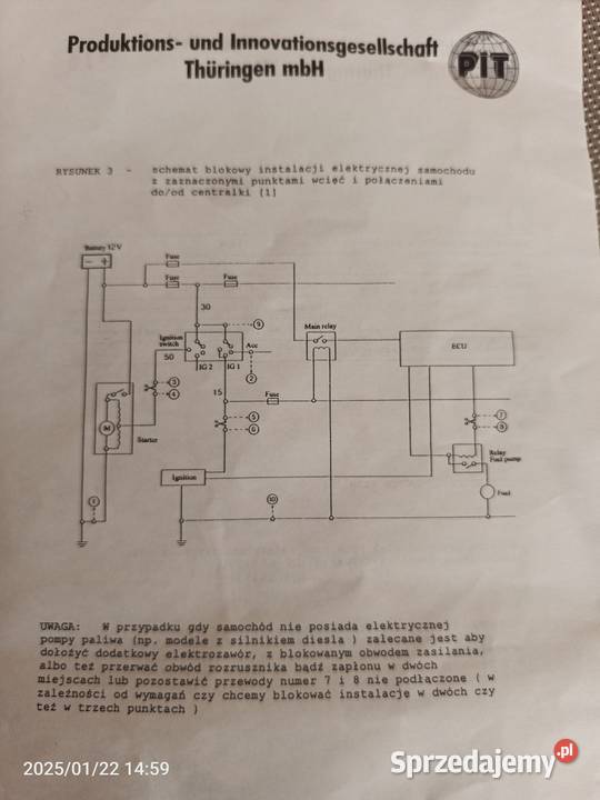 Odcięcie zapłonu system auto alarmu i Tychy