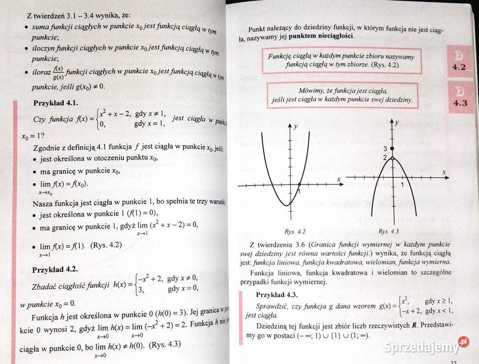 Matematyka klasy 4 szkoły średniej Stanisław
