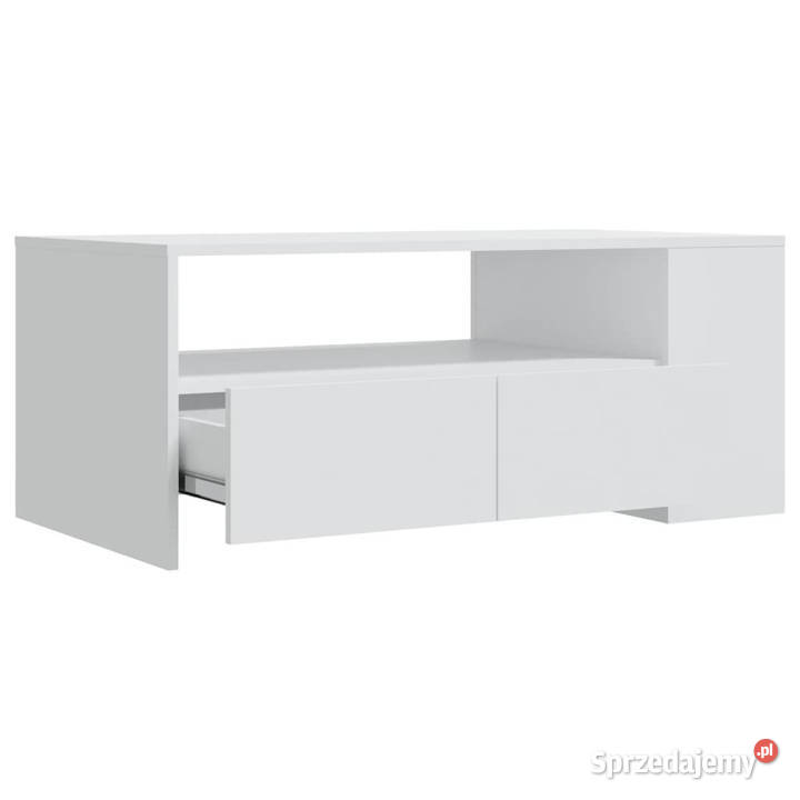 Stolik kawowy biały 102x55x42 materiał mazowieckie sprzedam