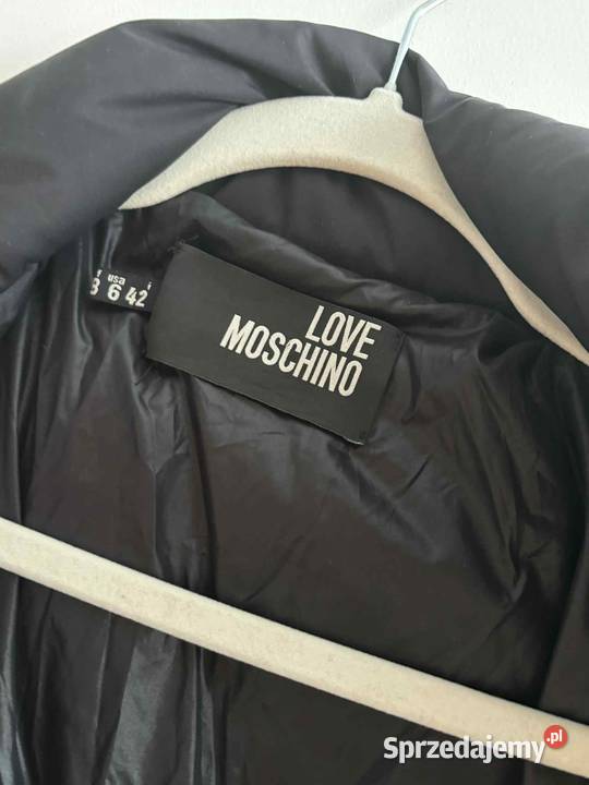 Moschino puchówka damska czarna zamki w kolorze Szczecin