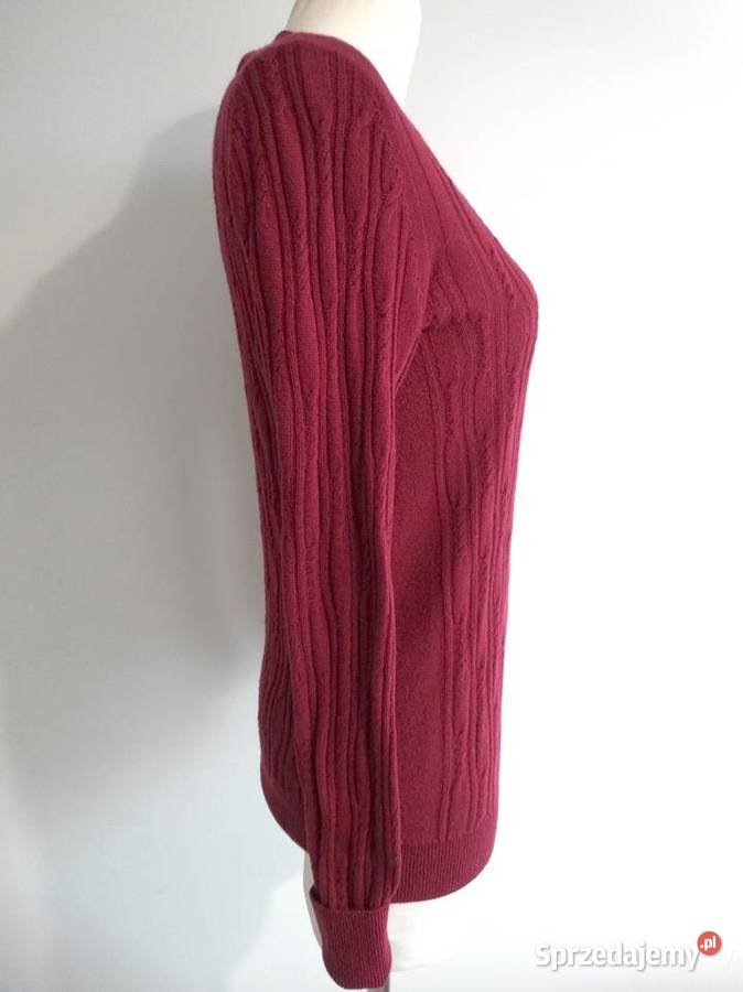Sweter Wełniany Kaszmir Merino Fine z Włoskiej