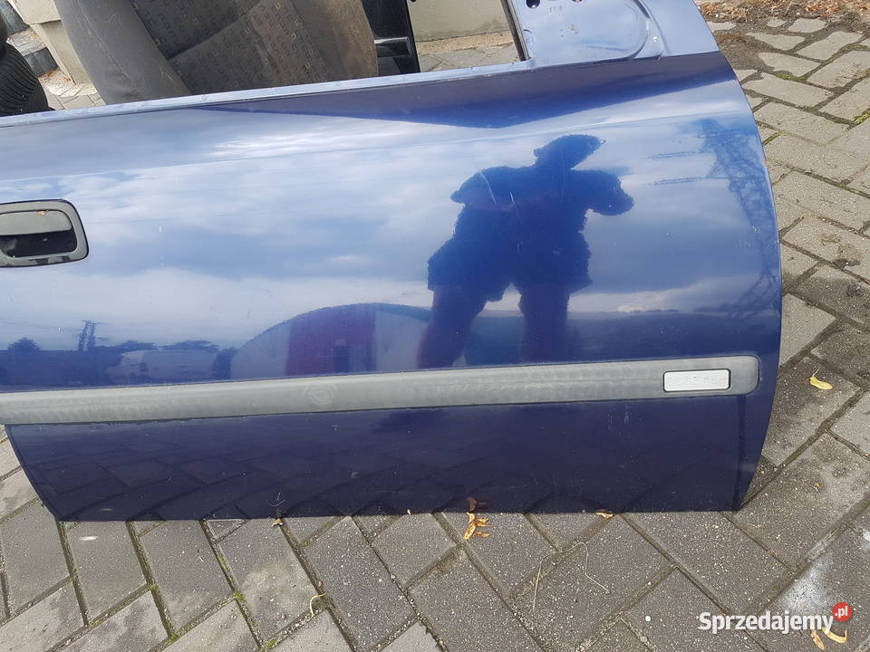 OPEL ASTRA II 1998 DRZWI PRAWE PRZOD GRANATOWE Turkowice sprzedam