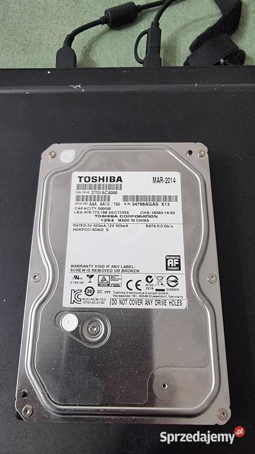 Dysk HDD 250GB toshiba mk2546gsx Poznań