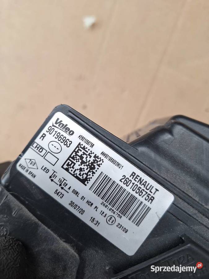 Lampa Przednia Prawa Renault Megane IV Full led Zielona Góra