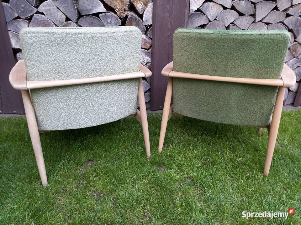 Fotele GFM 300 192 J Kędziorek PRL vintage Rawicz sprzedam