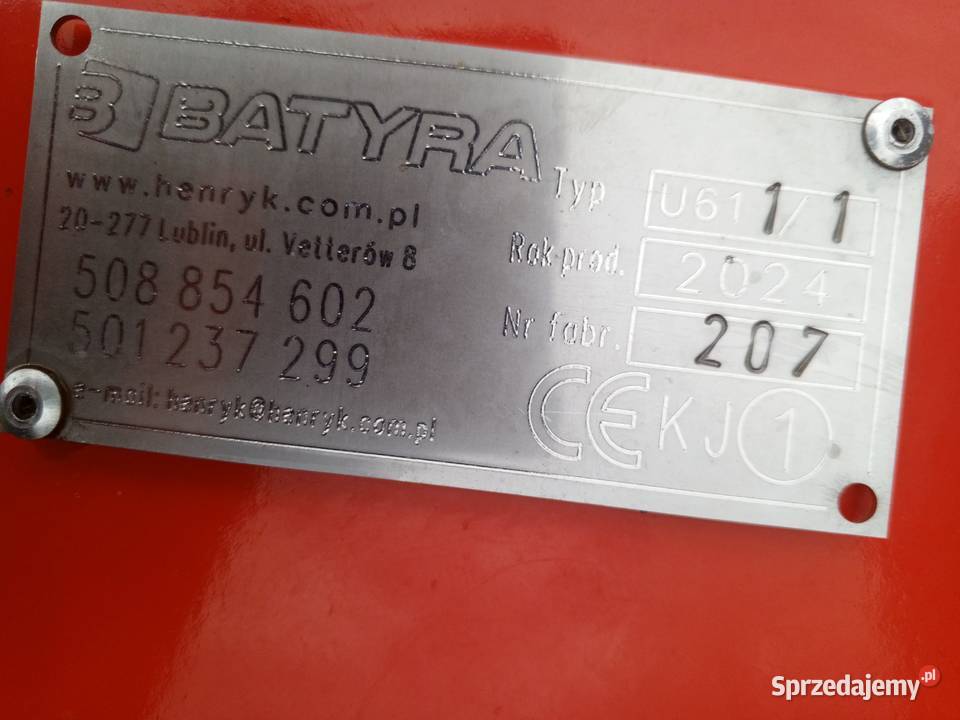 Brona talerzowa nowa Batyra gepard 25m 20 Chełm sprzedam