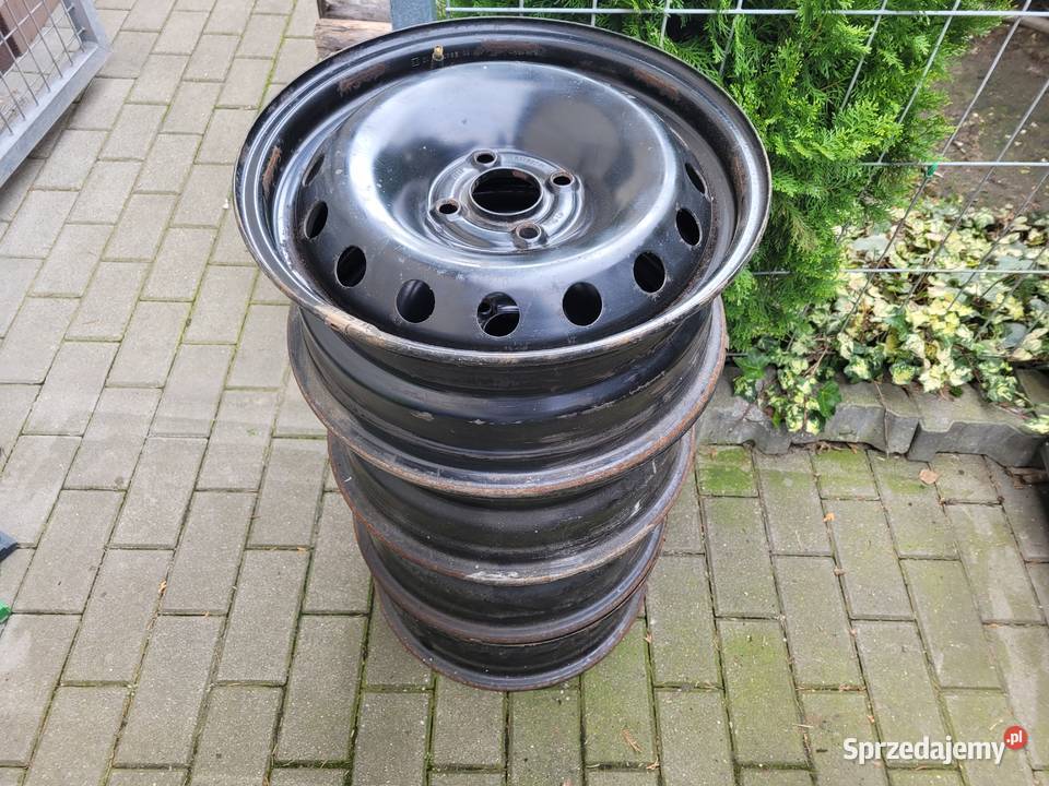 Felgi Stalowe Fiat Punto 4x100 6Jx15H2et43 Średnica 15" Warszawa sprzedam
