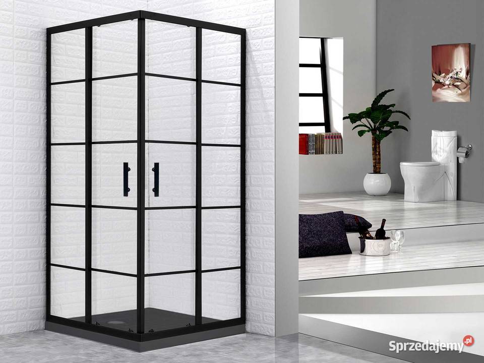 Kabina prysznicowa 90 6mm szpros 185 brodzik łódzkie