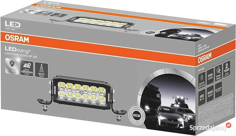 HALOGENY Lightbar LED VX180 SP DR 1224V belka Akcesoria samochodowe Tychy