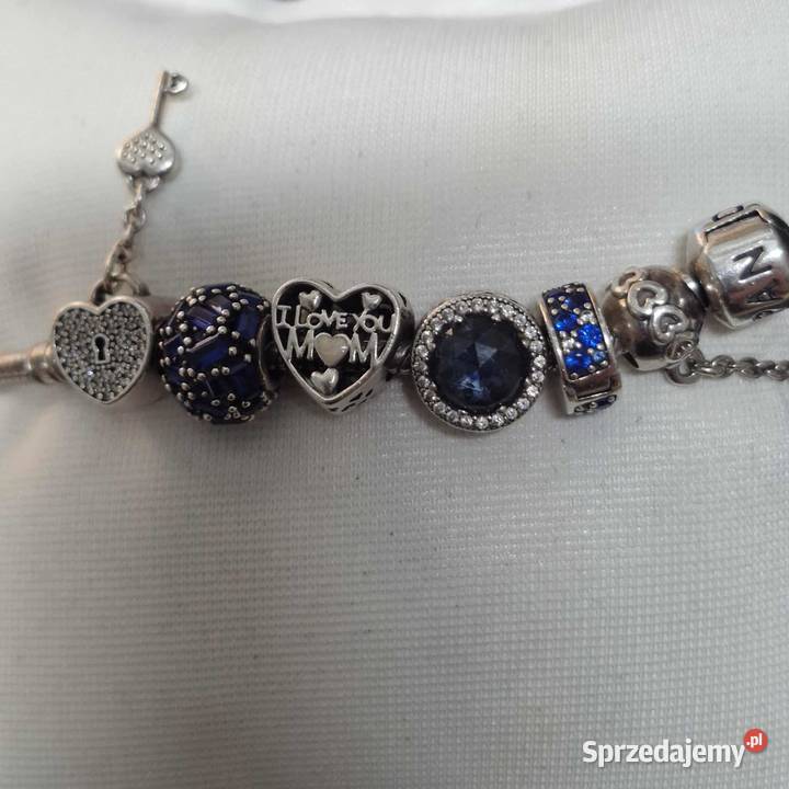 BRANSOLETKA PANDORA 9 CHARMSÓW srebro Łódź