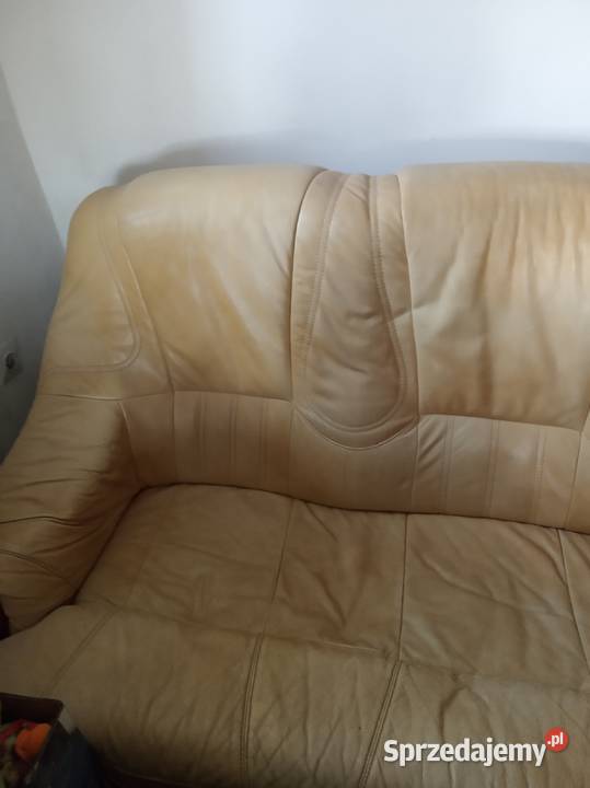 Meble skórzane dębowe Złocieniec