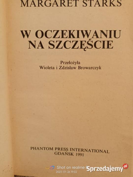 W oczekiwaniu na szczęście książki księgarnia Warszawa sprzedam