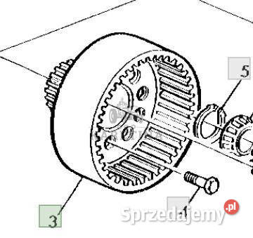 John Deere 6800 Koło Koronowe Przedniego Napędu Jastrzębniki sprzedam