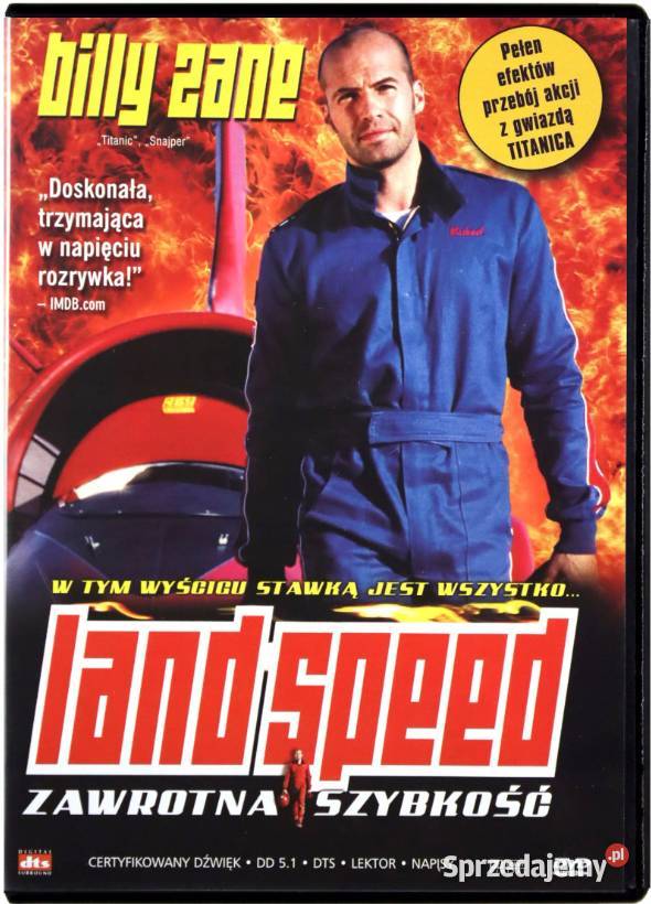 LAND SPEED ZAWROTNA SZYBKOŚĆ BILLY ZANE lektor Kultura i Rozrywka Kalisz sprzedam