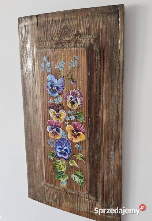 Obraz Kwiaty stara okiennica Warszawa