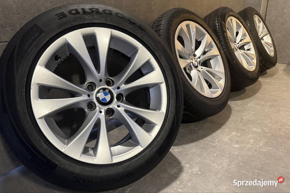 17 BMW e60 e61 felgi koła kompler 5x120 ET20 8J wielkopolskie Lubasz