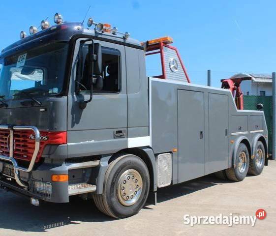 Holownik pomoc drogowa Tez Leasing Mercedes 6x4 szary Warszawa