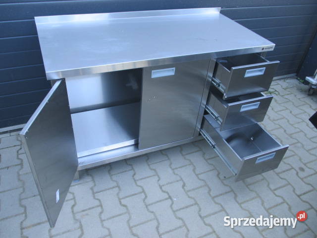 Stół Gastronomiczny Drzwi Otwierane 3 Szuflady Ostrów Wielkopolski