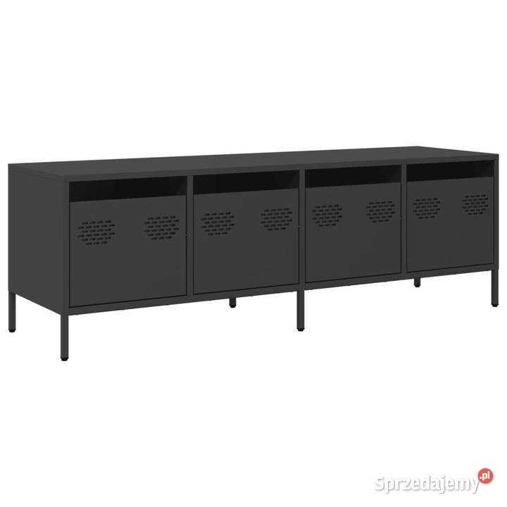 Szafka RTV czarna 135x39x435 stal walcowana na Warszawa