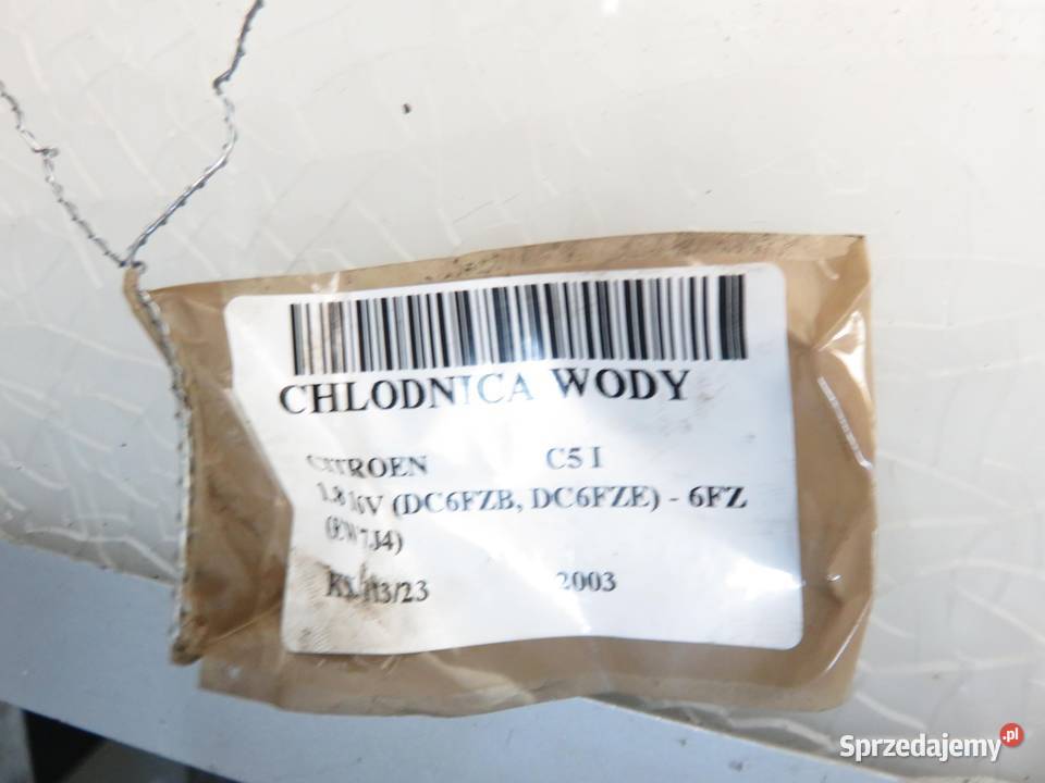 CHŁODNICA WODY CITROEN C5 I 18 9636170580