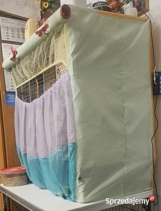 Papugi faliste z klatką i wyposażeniem Częstochowa