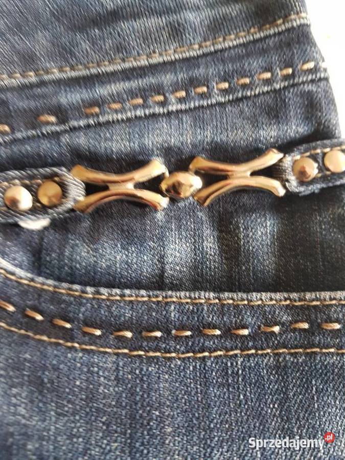 spodnie dżinsy versace zdobione przeszycia świętokrzyskie sprzedam