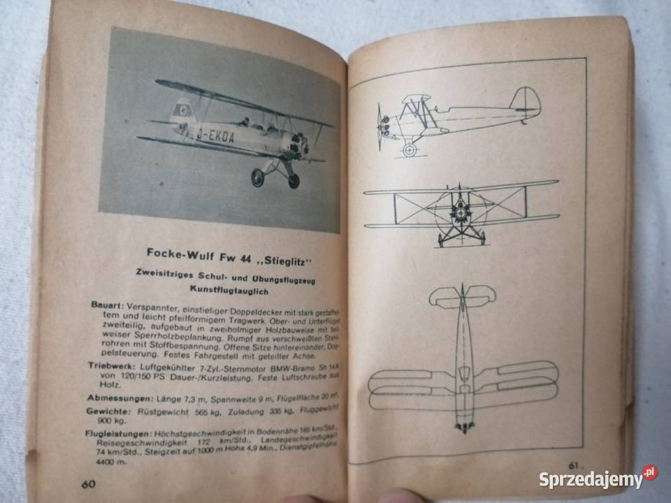 Podręcznik Luftwaffe Fliegen Lernen 1941 2 wojna sprzedam
