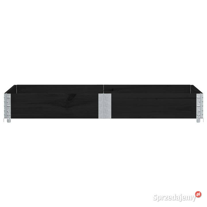 Nadstawka paletowa czarna 150x100 lite drewno Pozostałe